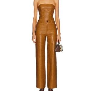 Song of Style Leather Corset & Pant Set